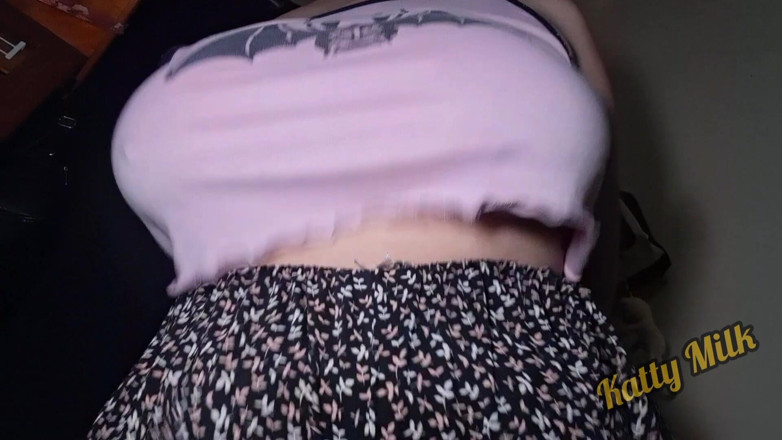 Katty-Milk: Playing with My Huge Tits in Front of the Camera