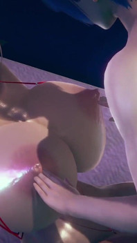 Sex with a Big Curvy Babe - 3D Hentai