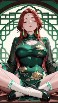 Rambut Merah & Emerald Qipao! Godaan malas di Halaman Timur