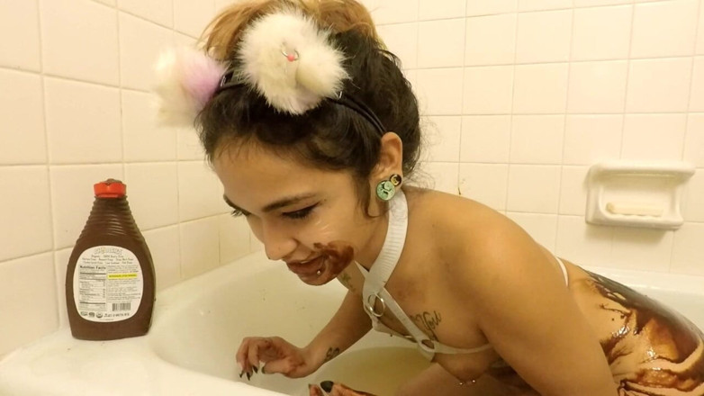 lilRavenFox: Chocolate Drizzle + Blowjob Creampie