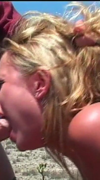 Big Tittie Blondie MILF Is so Hot While Having Sex on the Beach