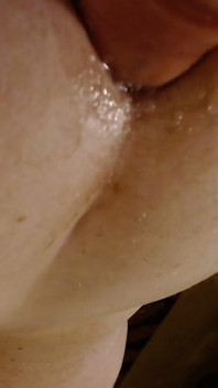 Fucked by a Big Thrusting Dildo