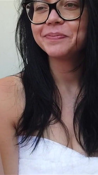Masturbate I Need Smoking on Balcony Plus Small Close-up View on My Hard Nipples