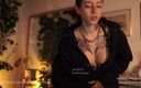 Effy Loweell studio: Frumoasa model Instagram se îmbracă îndrăzneț într-o haină, apoi își trage haina și îți arată curul...