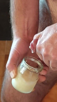 We zijn er bijna. Nog maar een klein beetje over voor meringue productie!