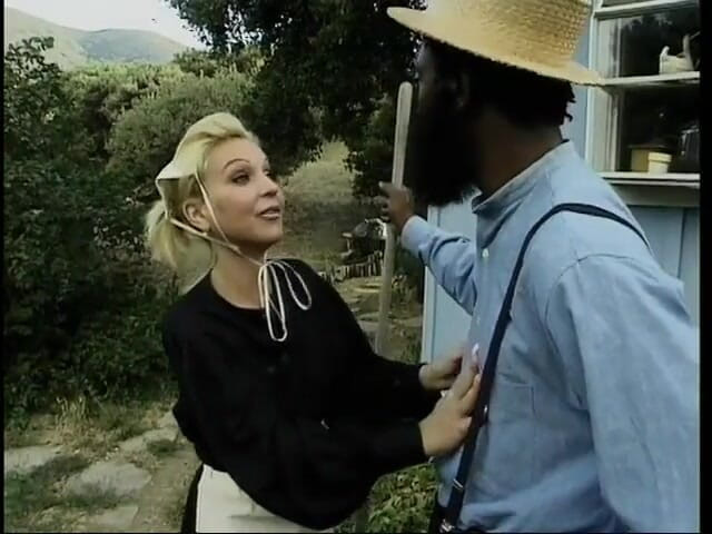 Fuck me Hard: Two Amish studs have interracial sex with brunette and fuck...