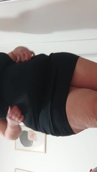 Madrasta em casa, apenas fãs em câmera lenta, eu troco de roupa