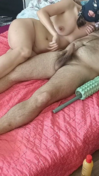 Foreplay in the Bedroom with an Amateur Couple