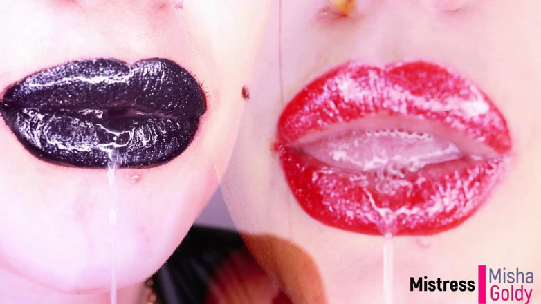Goddess Misha Goldy: Preto vs red sedução JOI