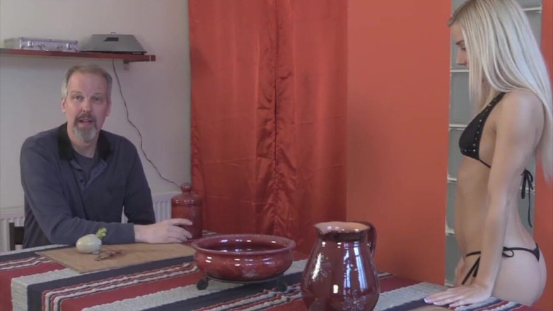 NM fetish femdom videos by Princess Nikki Cruel: Old Man Gets Down on Nesty