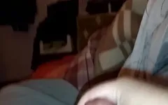 Quiet masturbation aand cumshot shtttt not house alone