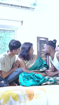 Desi Indian MILF Step Mom Very 1st Hardcore Double Penetration and Facial Gangbang by Her Step Sons ( Full Movie )