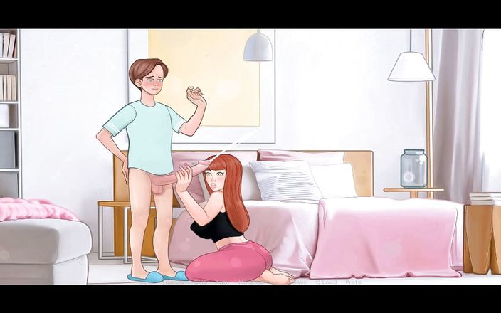 Hentai World: Sexnote vine la sora vitregă și ejaculează
