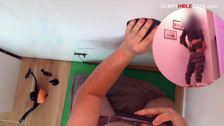 GLORYHOLEGAYS: Cazzo etero al gloryhole - lingua fino a quando non viene