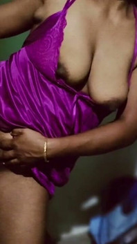 Bhabhi desi indienne, robe de nuit rose, moi, Chodai Kiya