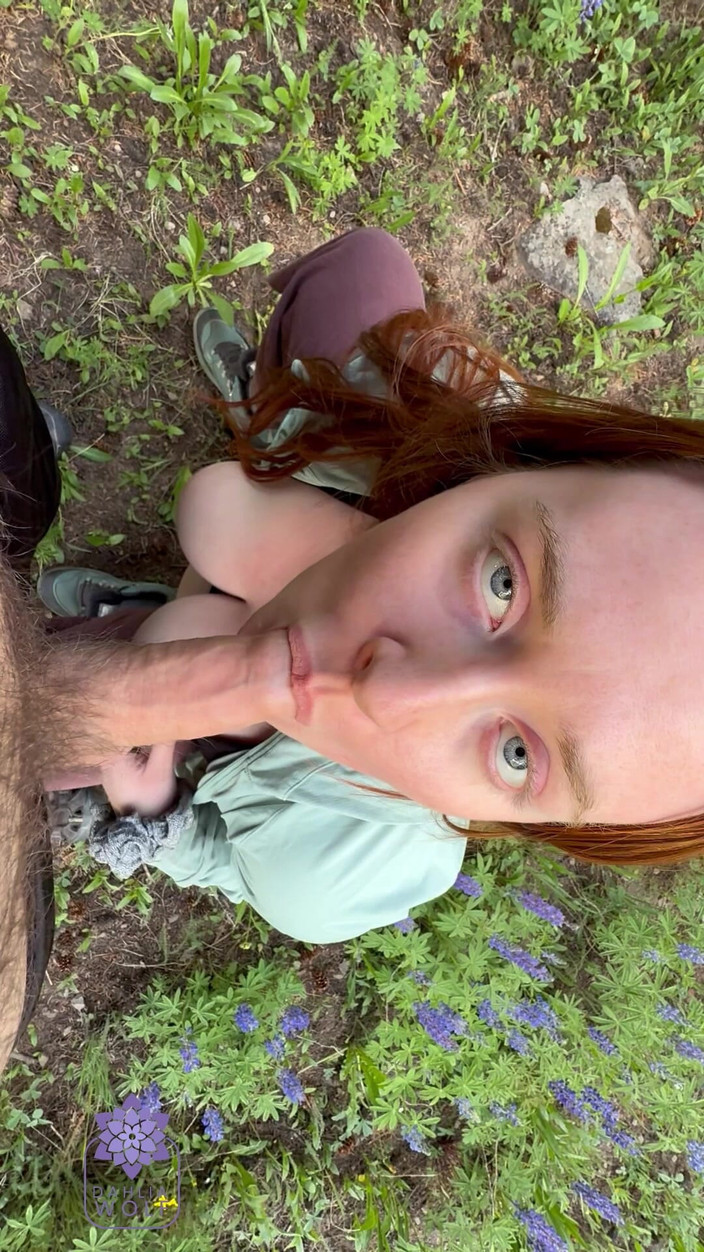 Dahlia Wolf: Quase pego - casal quente acampando e caminhando em fita de...