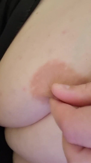 Big man: Man boobs touching and nipple play and wank play