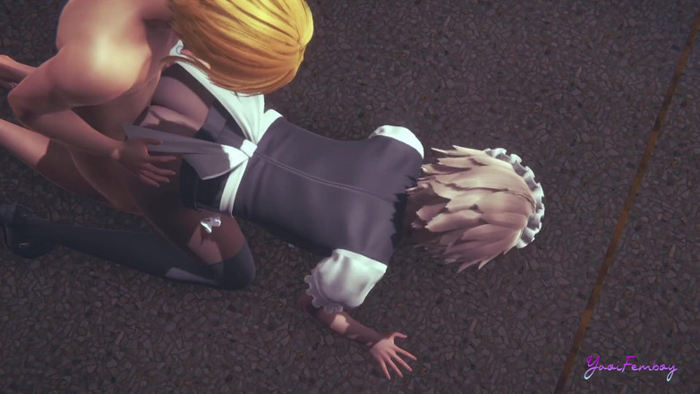 Yaoitube: Yaoi Femboy - Erik se obléká jako služka a je ošukána