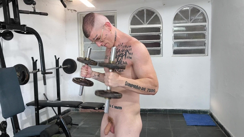 carmonaoficial: White Shaved Training Naked