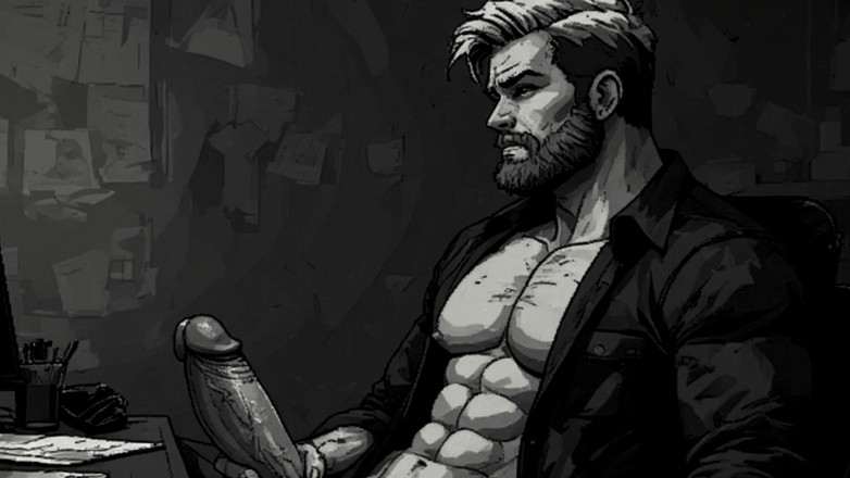 Erotic Man: Man kreunende en verleidelijke vuile praat