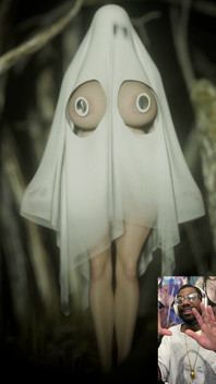 This Halloween Ghost Meme Waifu Teases Her Thicc Breasts for You to Cum