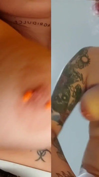 Split Screen Double Rebeca Addams Boobs Bouncing