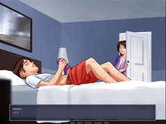 Dirty GamesXxX: Summertime saga：继母发现她的继子穿着内衣自慰 第38集