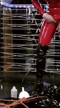 Tied up in Bondage He Is Used as a Human Toilet Part 2