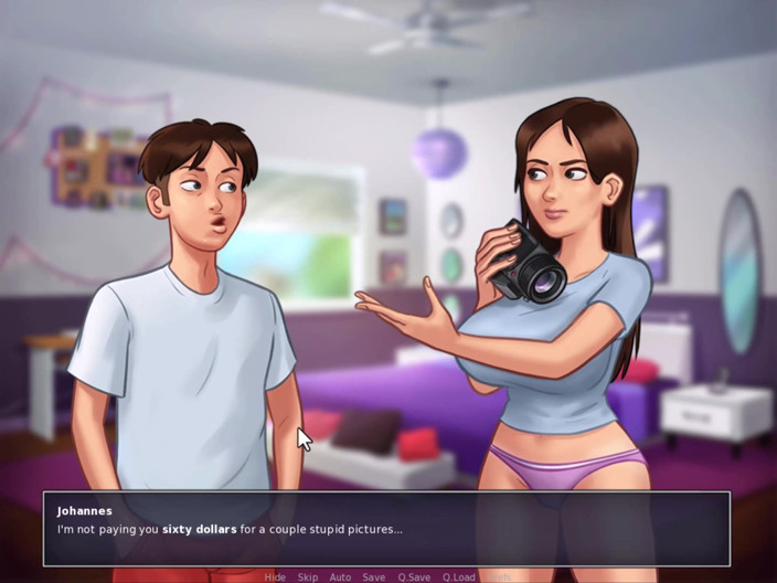 Johannes Gaming: Sumertime Saga - musel jsem jí zaplatit, aby viděla fotky Jenny