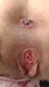 MILF Spreading Her Hairy Pussy and Ass