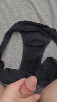 I took 3 pairs of my sis little panties and then wanked and cum inside the gusset of each one!