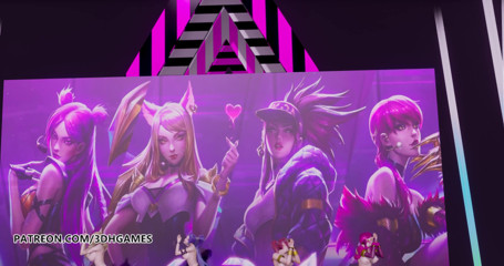3D-Hentai Games: Black Pink - Jak lubisz ten nagi taniec, Ahri, Akali, Evelynn,...