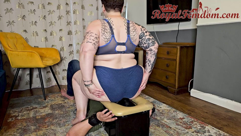 Royal Femdom: Locked Beneath My Gassy Ass