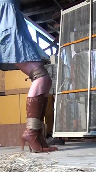 Heavy Struggling Girl Controlled by Girl