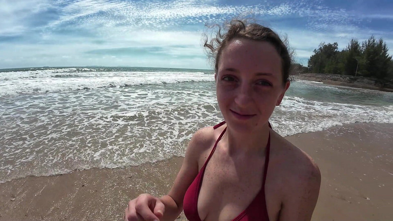 ScottishSweetie: समुद्र तट पर आराम का दिन फिर हम घर आते हैं और चोदते हैं!