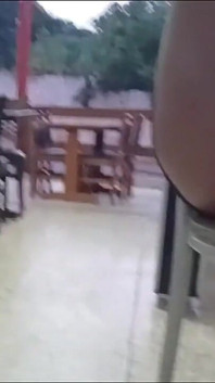Wife Shows off at a Bar Without Panties!