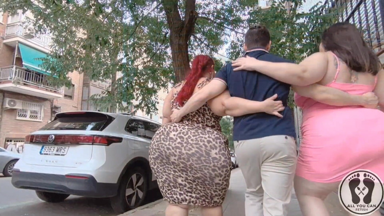 All You Can Fetish: Trio di dea bbw con un fan fortunato