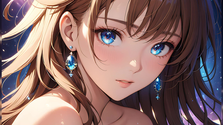 LustRender: Stille vreugde: een mooie jonge vrouw in magisch licht