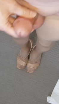 Dani in Tan Pantyhose Showing off Sexy Legs