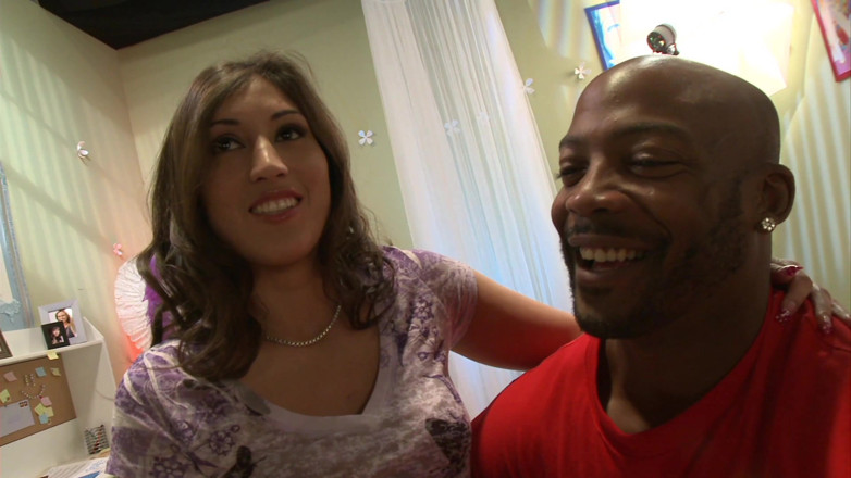 Tight little babes: Black guy fucks hot young spanish neighbor with tight pussy
