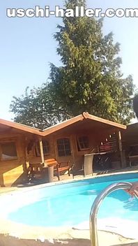 Outdoor in the Pool with Turkish Born Slut Jasmin Babe