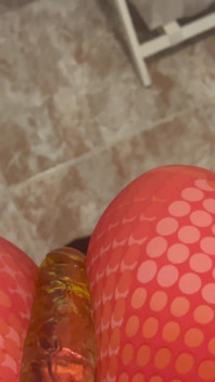 Young Man in Leggings Masturbates