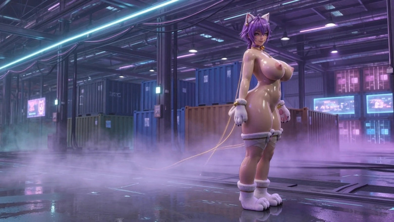 Stories&Anime: Shibari Catwoman 3D Hentai Ropes Suspension Big Tits Ass Fuck