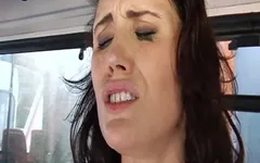 Alluring French Whore Dped in the Bus