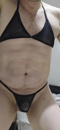 Black Fishnet Bra and Panties