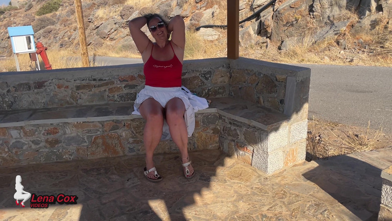 Lena Cox: Risky Public No-panties Masturbation - My Nympho Pussy Loves to Cum...