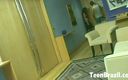 Teen Brazil: Tonlu vücutlu Brezilyalı genç kız banyoda sikişiyor