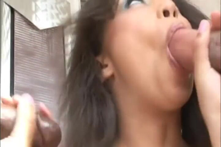 Black Market: Light skin ebony babe with big round ass gets fucked...