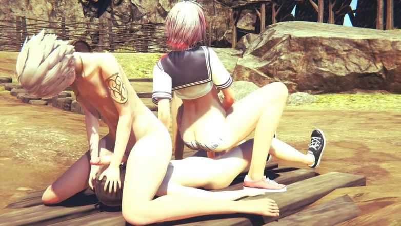 Yaoitube: やおいフェムボーイ - セクシーなフェムボーイのジンが大きなチンコをしゃぶり、アナルを中出しで行う