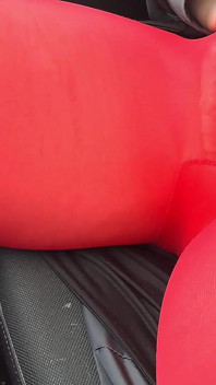 Pas De Culotte En Collants Rouges
